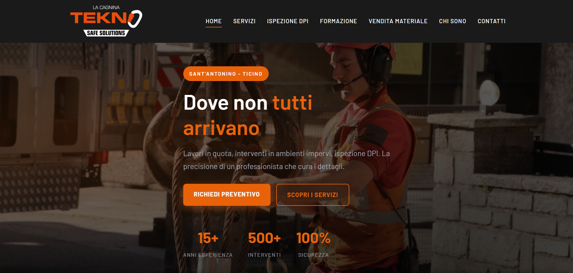 La Cagnina TEKNO safe solutions - Lavori in quota